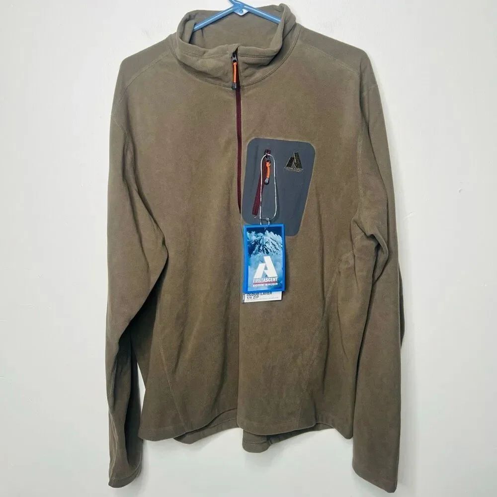 Eddie Bauer First Ascent Cloud Layer 1/4 Zip Men's Second Layer MIcro-fleece Qui